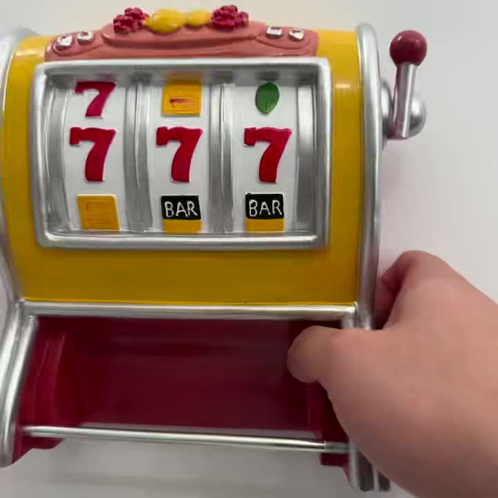 Portarrollos de papel higiénico Jackpot – Diseño de máquina tragamonedas y montaje en pared