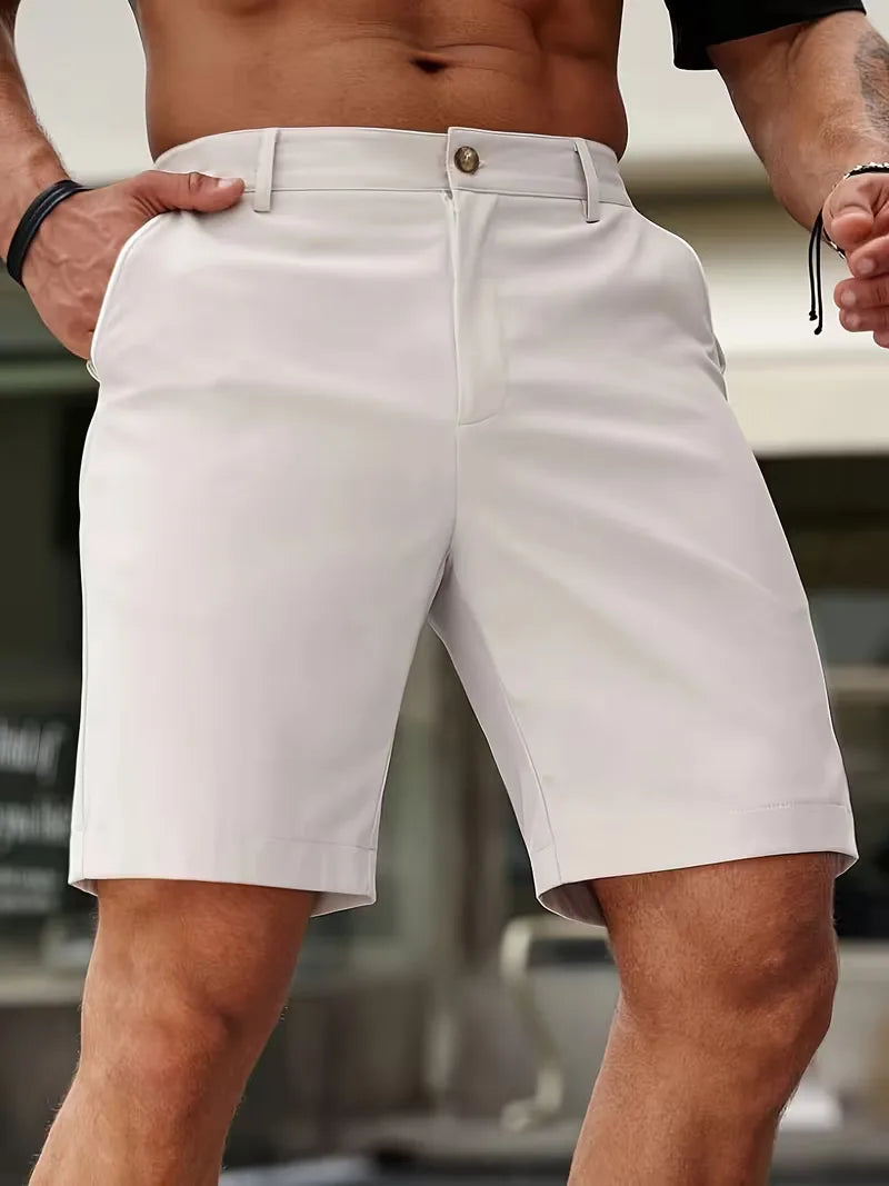 Shorts avec bouton et poches