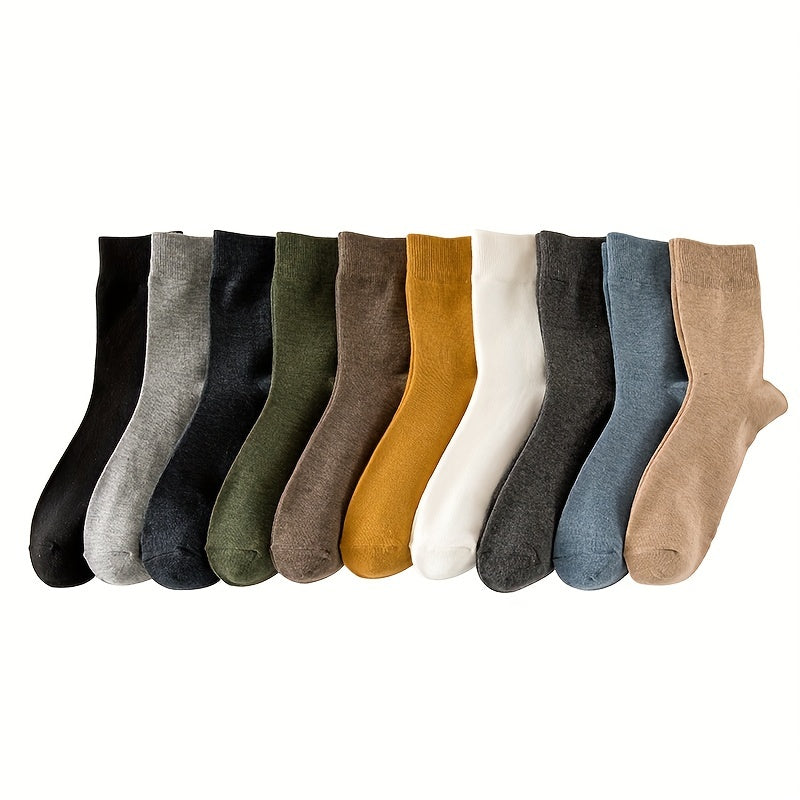 Matthias Collection | Men's Socks Set with 10 Unique Colors | Soft Cotton Blend for Everyday Comfort 6