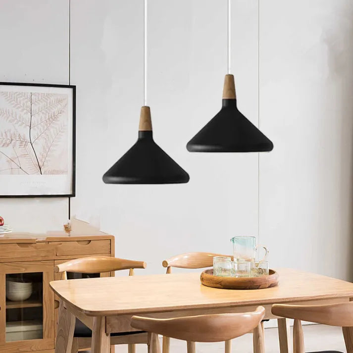 Conical Metal Pendant Lamp Macaron - Minimalistic and Stylish