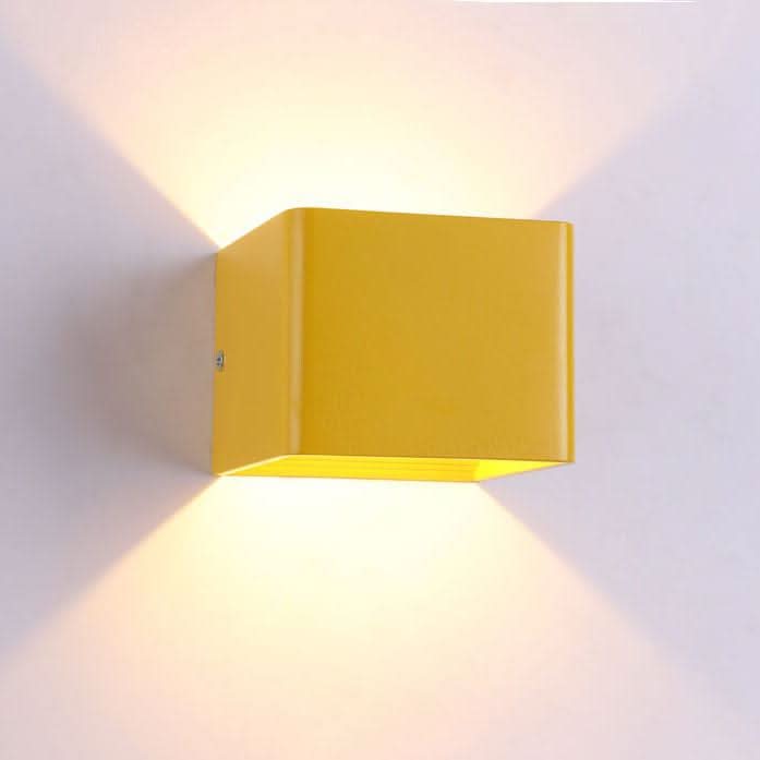 LuxorLight - Apliques LED quadrados de alumínio com estilo