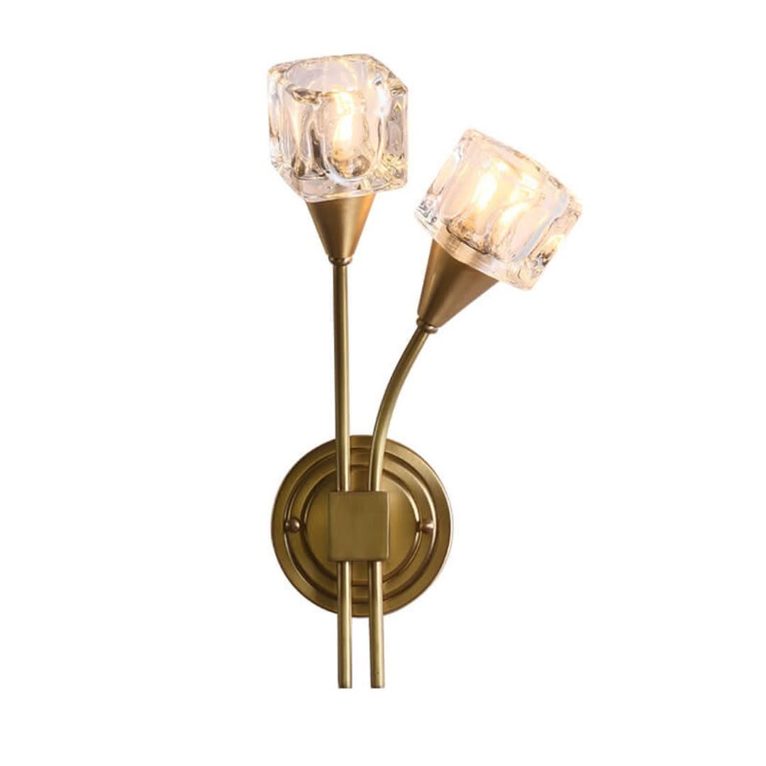 FloraLuxe - Lampă de perete modernă, în formă de floare, cu două lumini