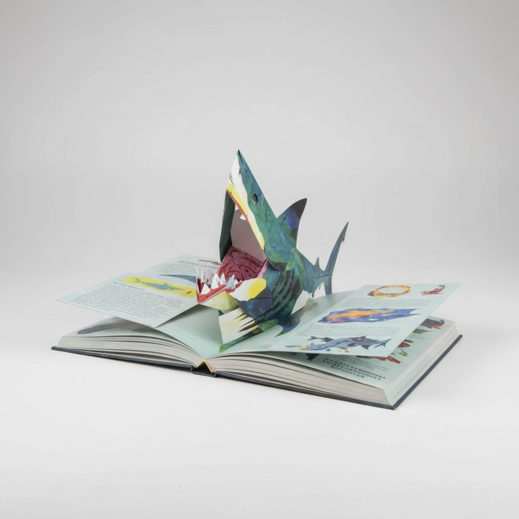 Libro pop-up 3D sui dinosauri con pagine interattive per l’educazione dei bambini