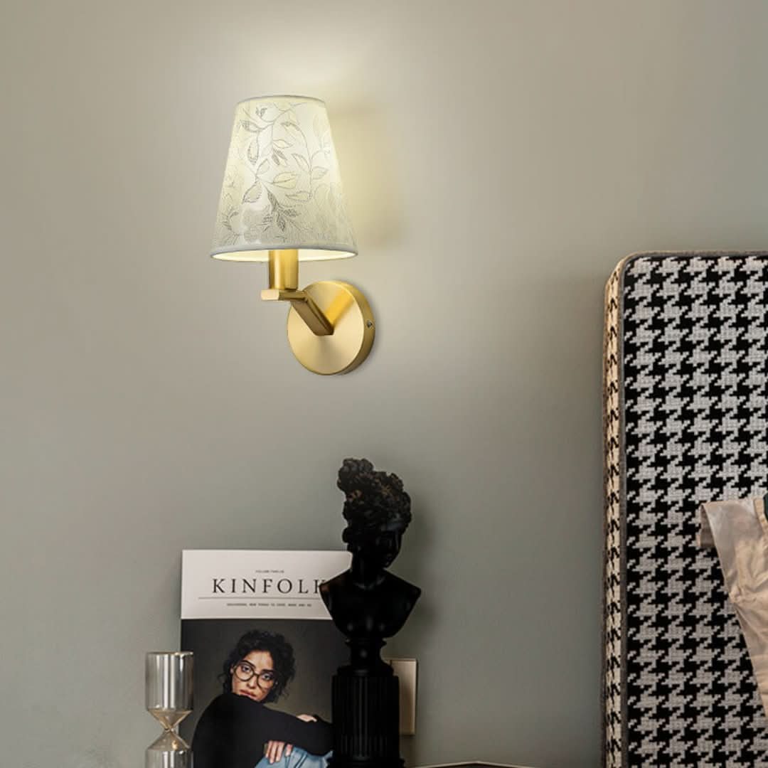 LichtBloeier - moderne vegglampe med stoffskjerm