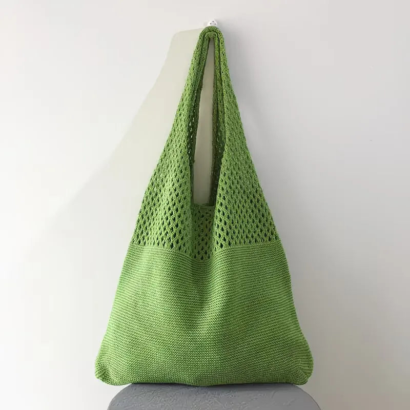 Sac de courses avec motif crochet ajouré
