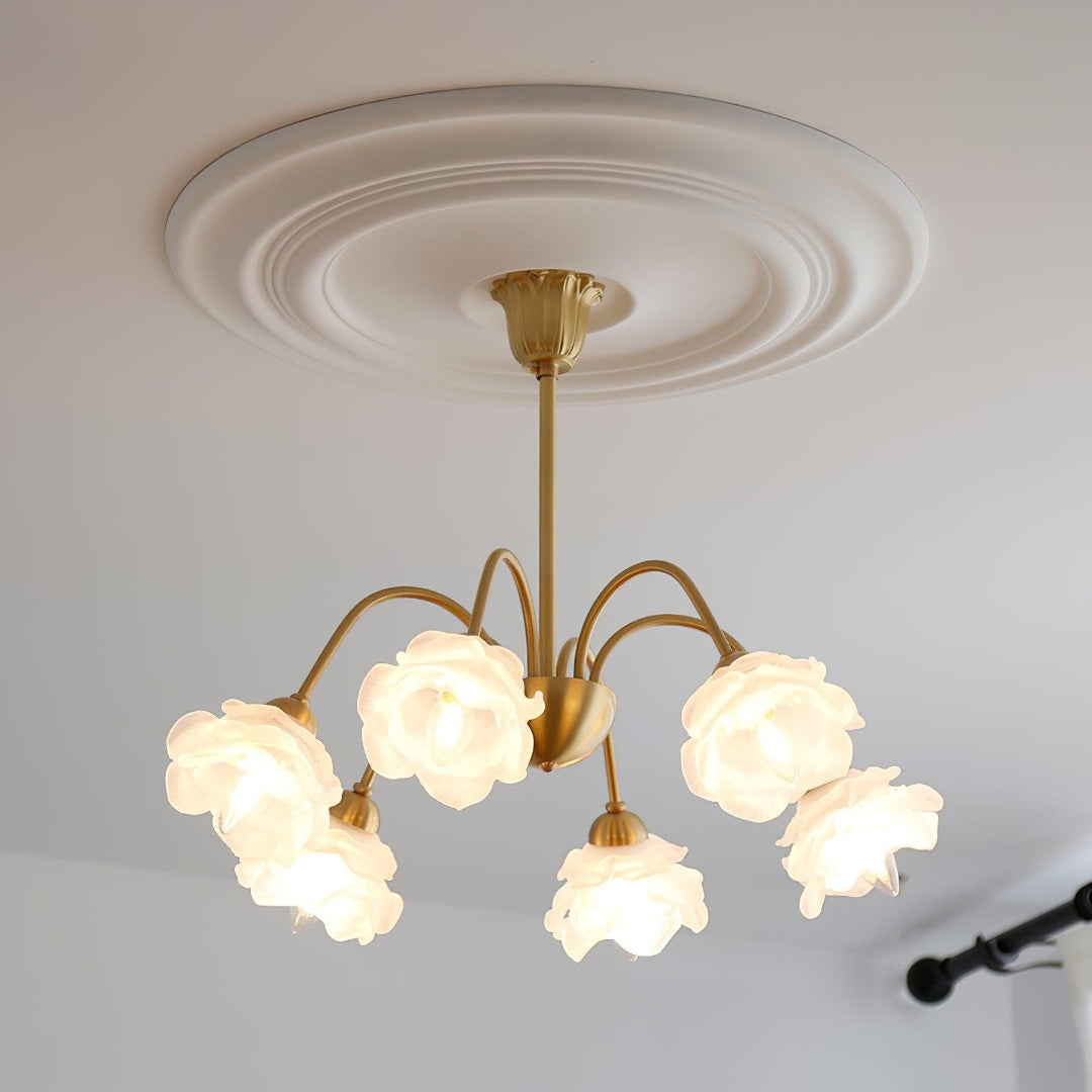 Lámpara de araña Suspension Rose - Ajustable y elegante