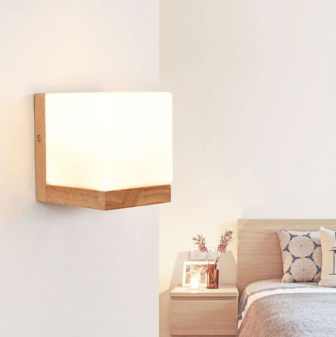 EcoShine - Modern fa falilámpa