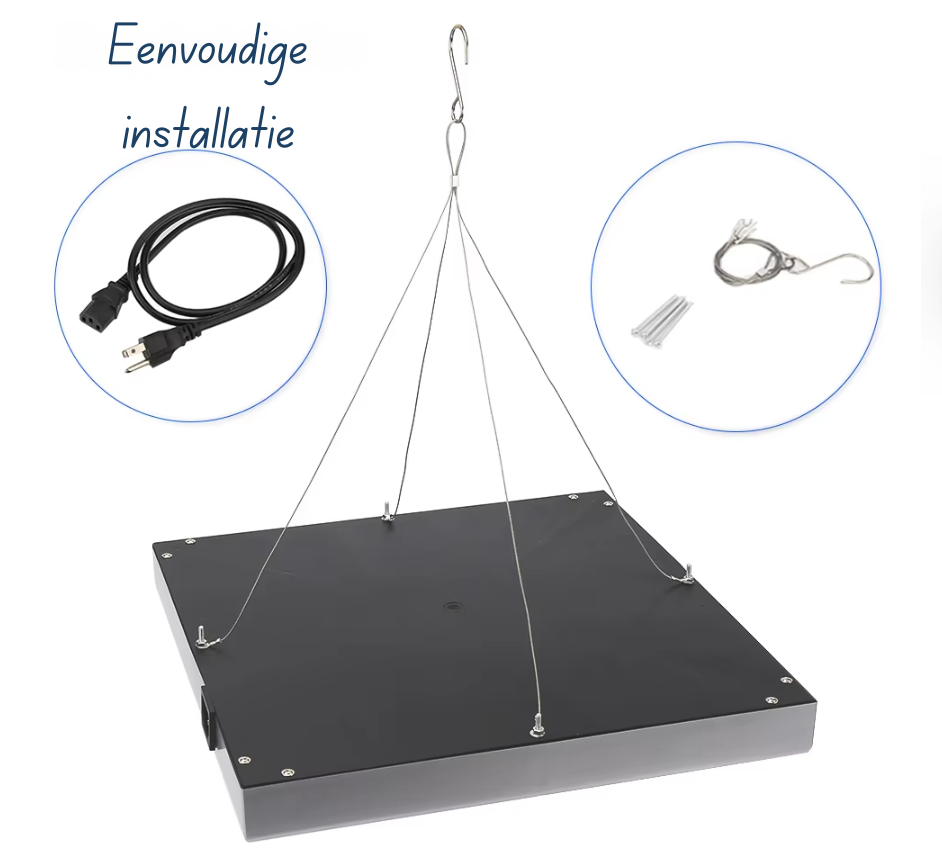 200W LED Grow Light – Dimmable Full Spectrum Grow Lamp with 2000 LEDs