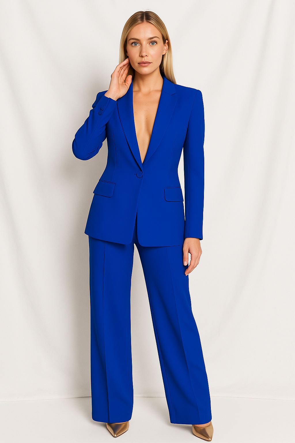 Olivia - Štýlový dvojdielny kostým so sakom a elegantným vzhľadom