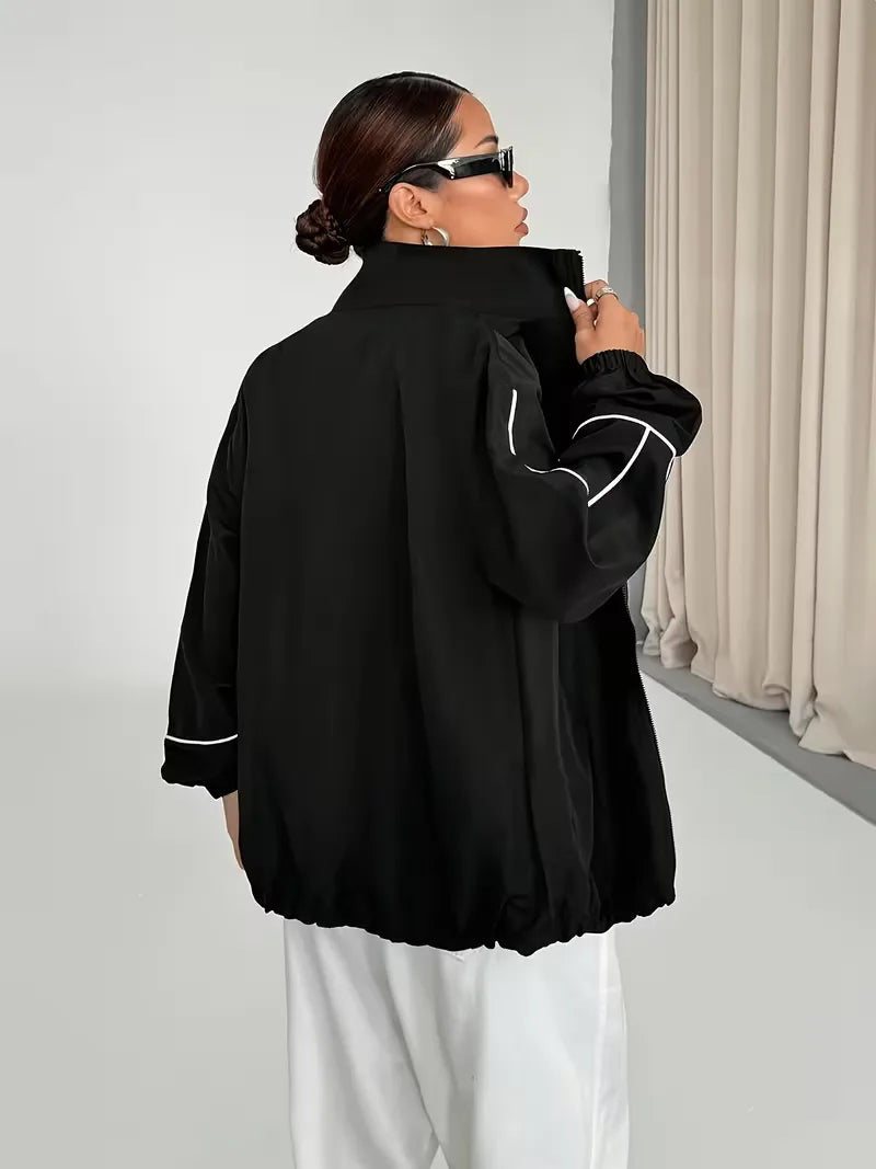 Veste de survêtement à col montant