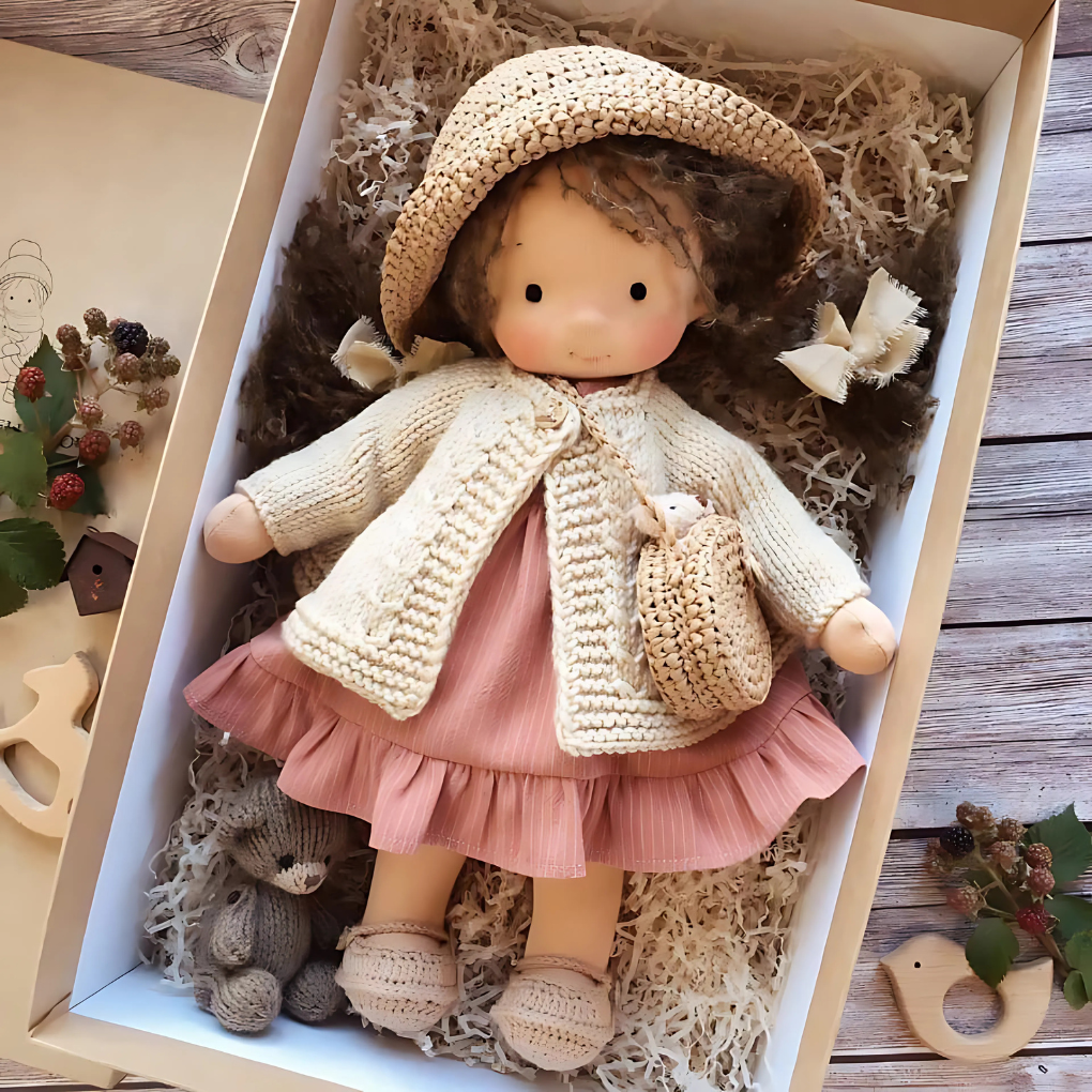Muñeca Waldorf artesanal