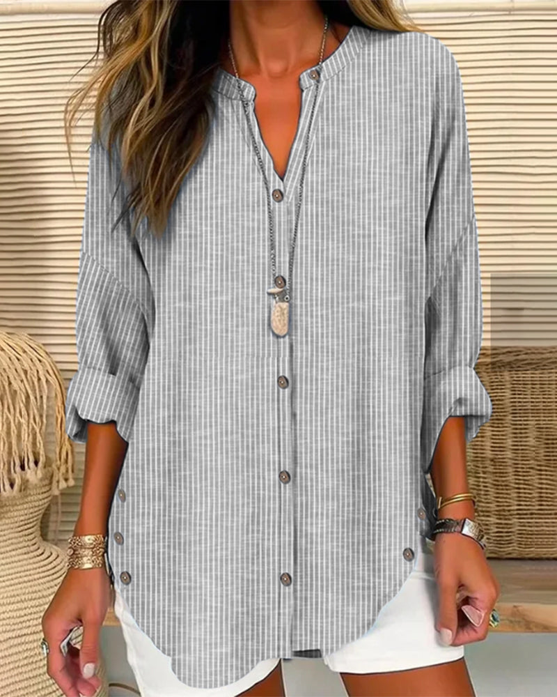 Trendy Striped Blouse - Sandra
