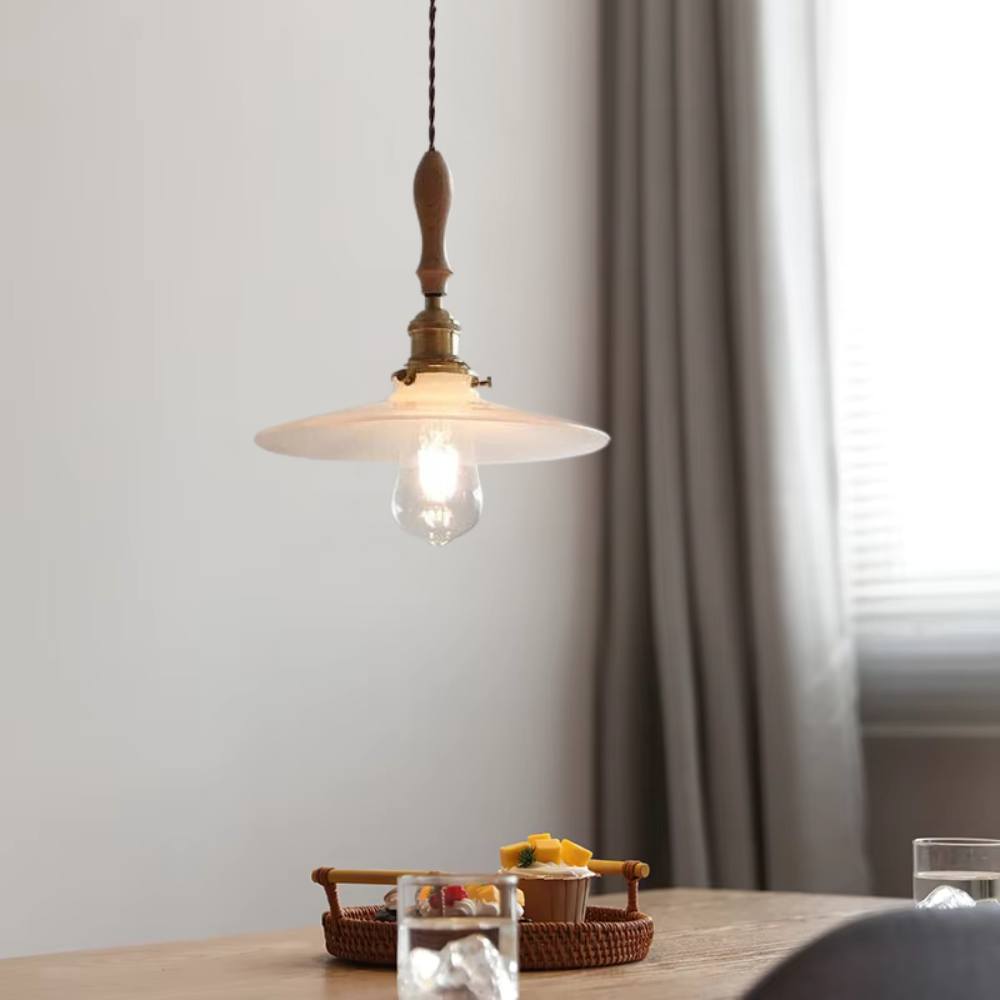 Lámpara colgante Japandi de terciopelo Light