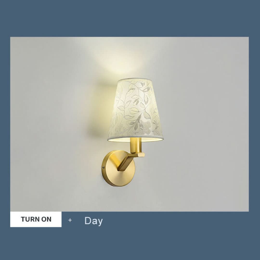 LichtBloeier - moderne vegglampe med stoffskjerm