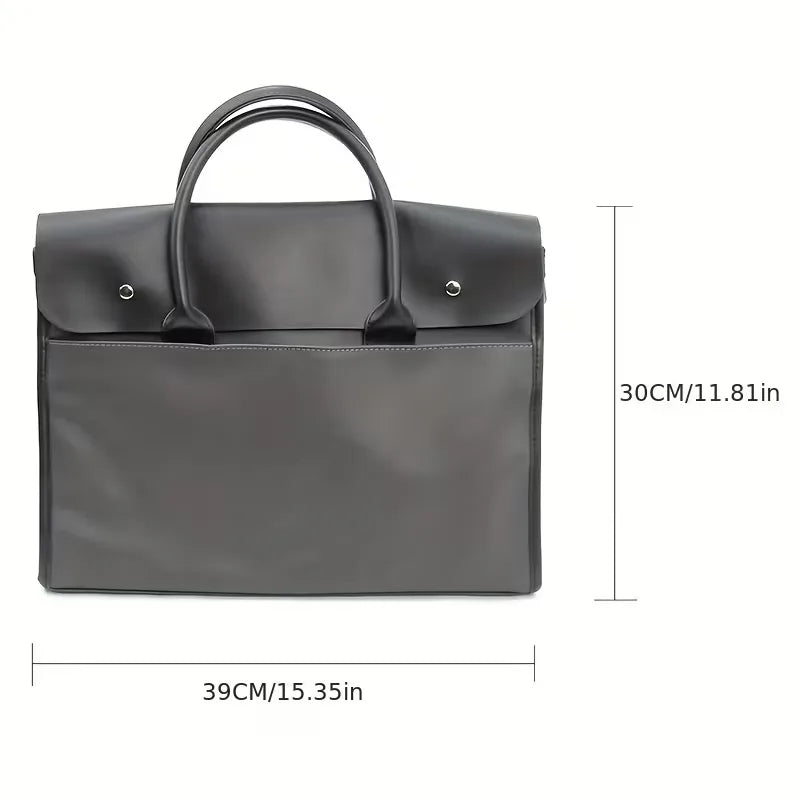 Laptop bag with flap and double handles