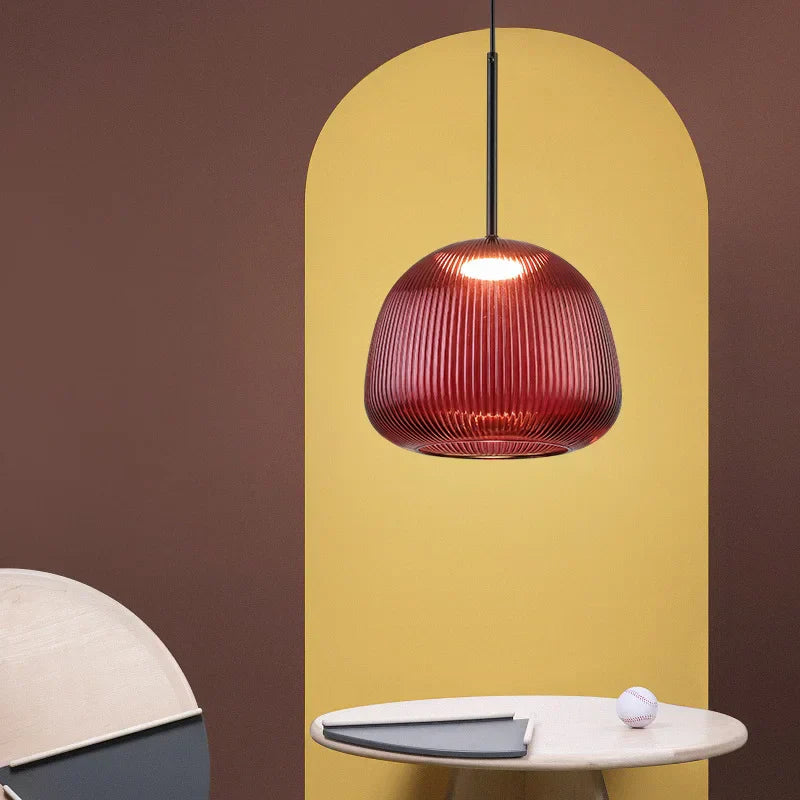 Modern Fusion Pendant Light with LED and Chrome