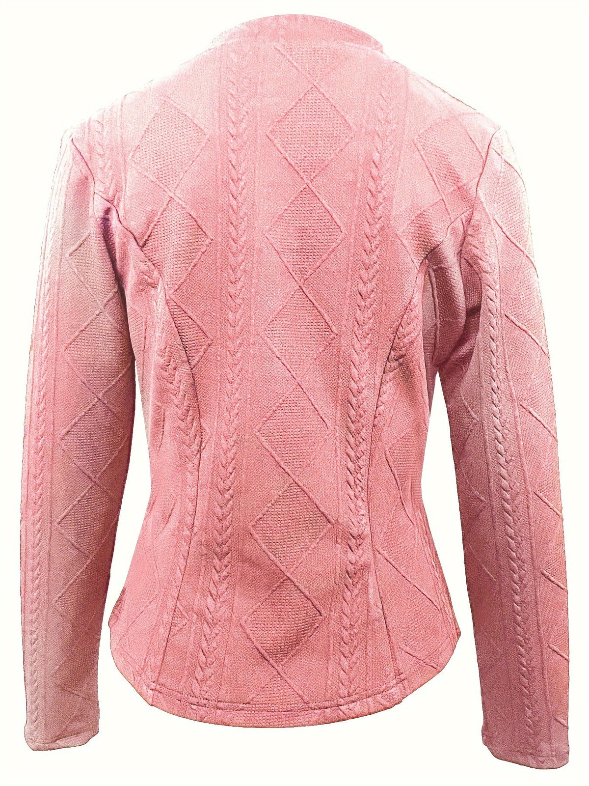 Sophia Woven Coat - Stylish Fall/Winter Coat with Buttons and Long Sleeves