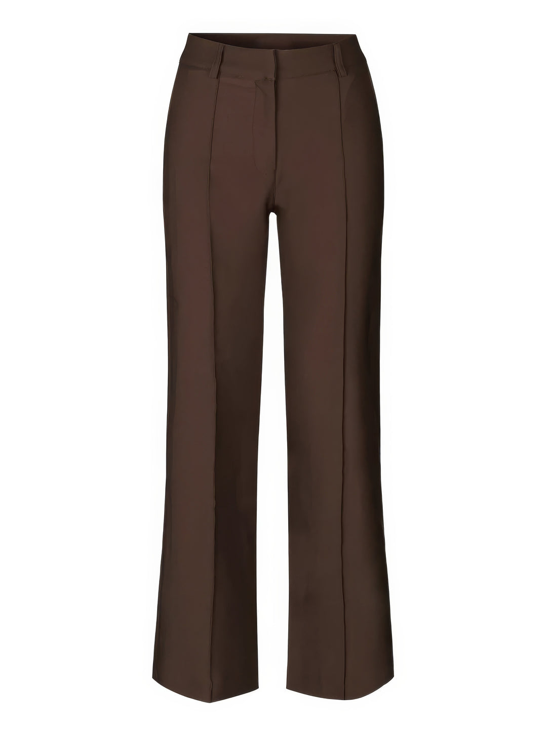 Pantalon élégant taille haute avec couture verticale à l’avant