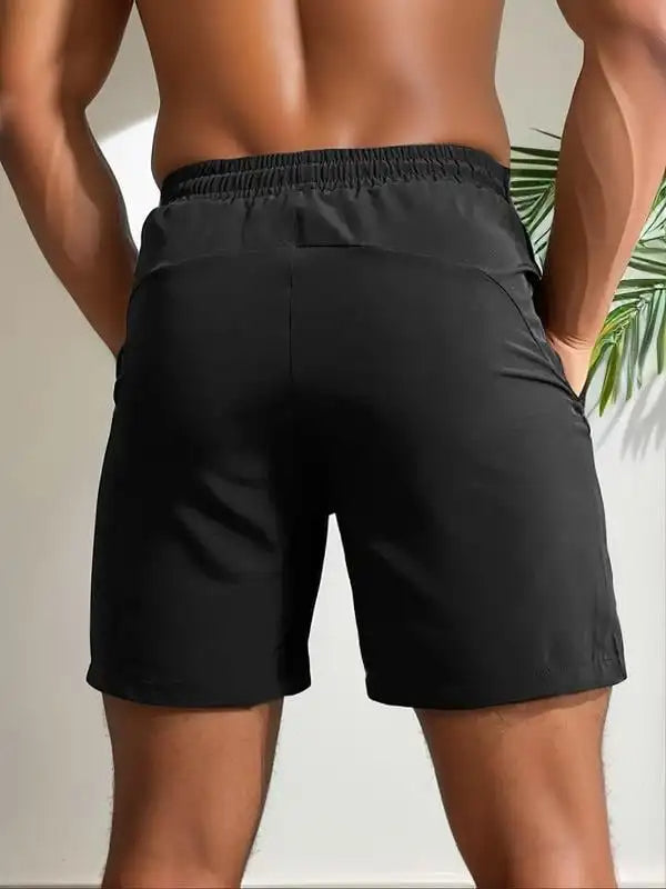 Men's Summer Shorts with High Waist and Letter Print
