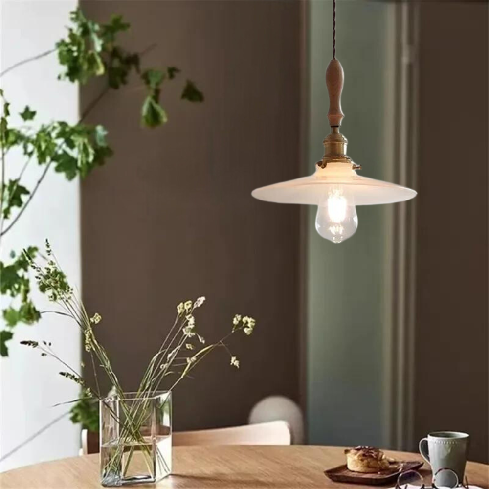 Lámpara colgante Japandi de terciopelo Light
