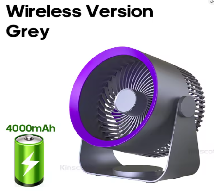 Ventilatore multifunzionale wireless con batteria da 4000mAh