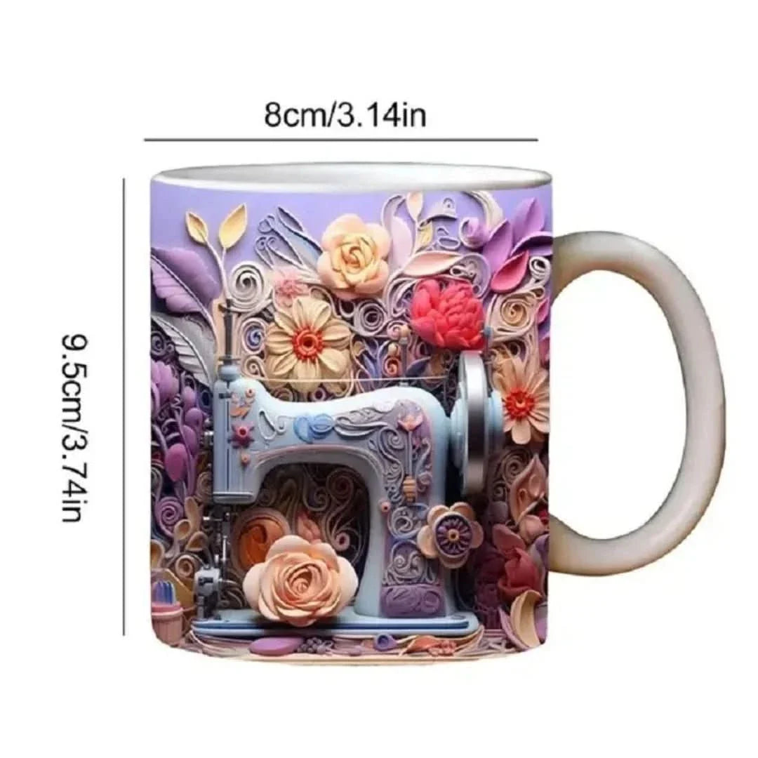 Taza de costura 3D