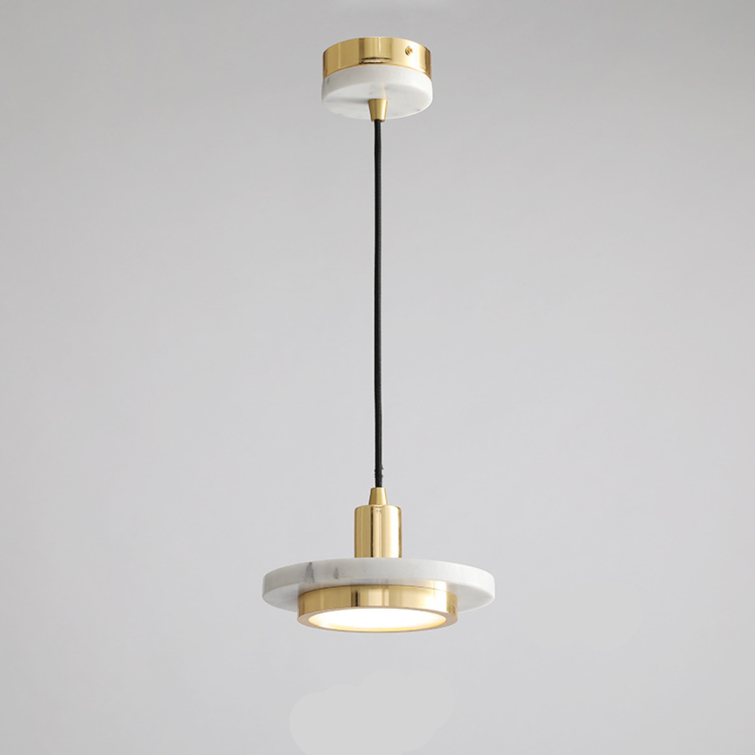 Elegant Modern Pendant Light with Marble Finish