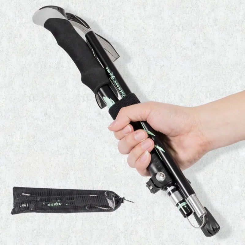 Folding Aluminium Telescopic Walking Stick for Outdoor & Seniors