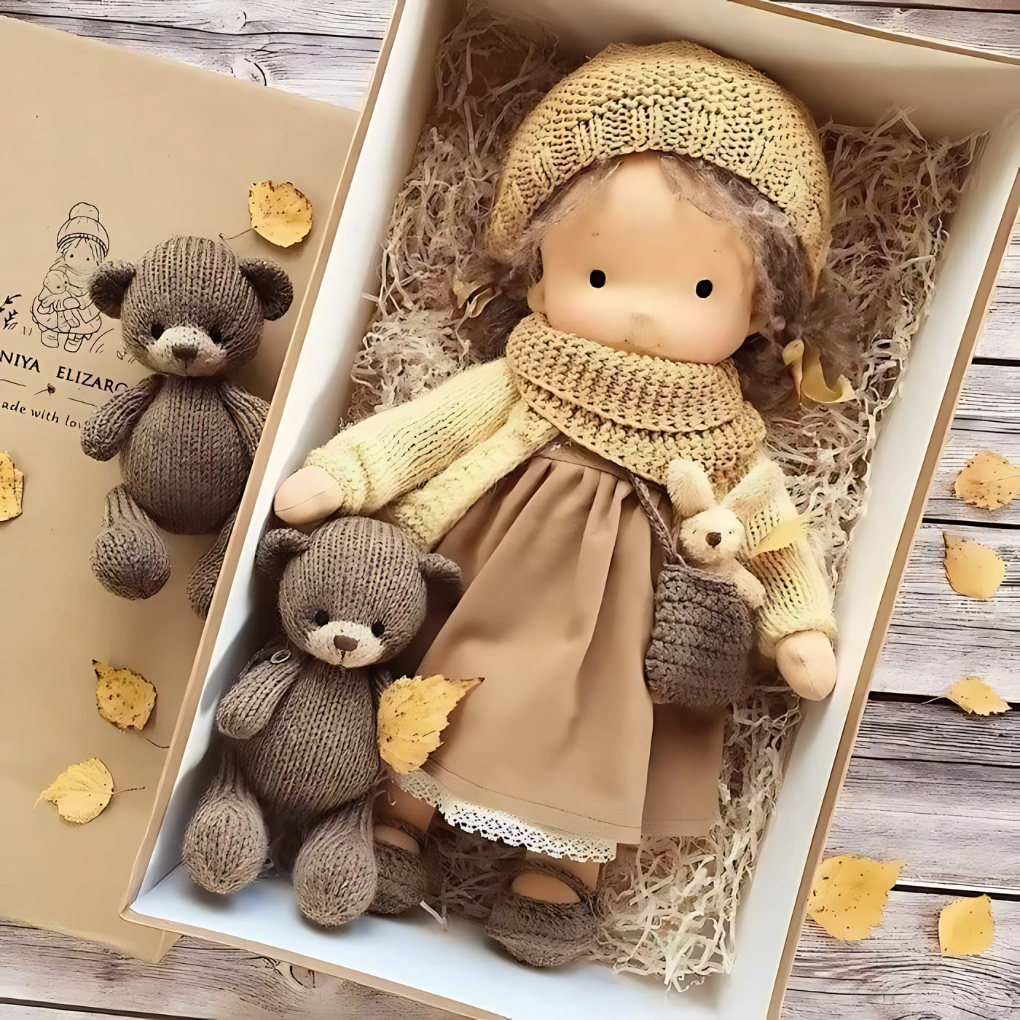 Muñeca Waldorf artesanal