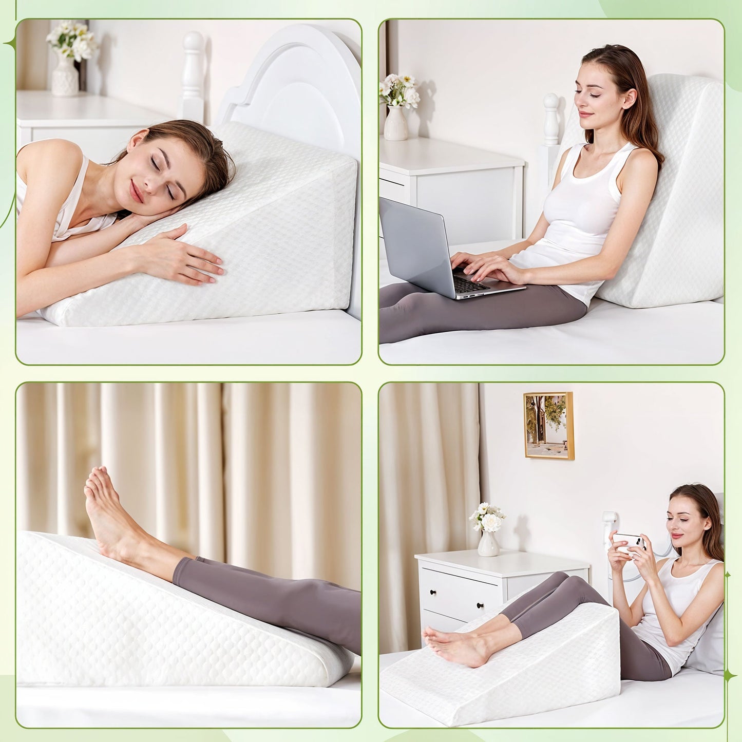 Back Pillow - WEDGE PILLOW FOR BACK & LEGS