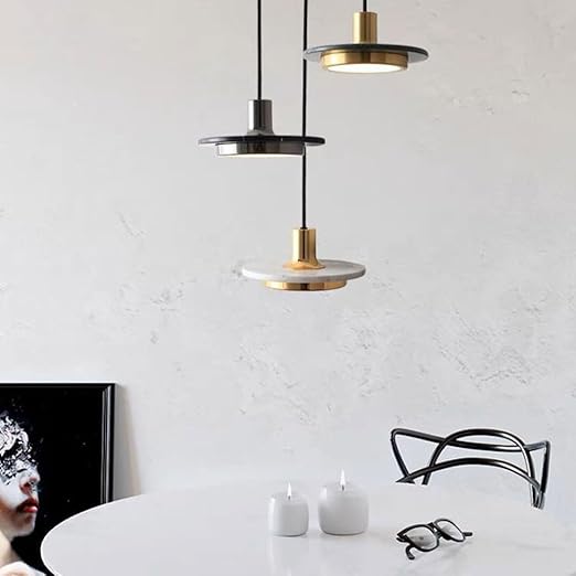 Elegant Modern Pendant Light with Marble Finish