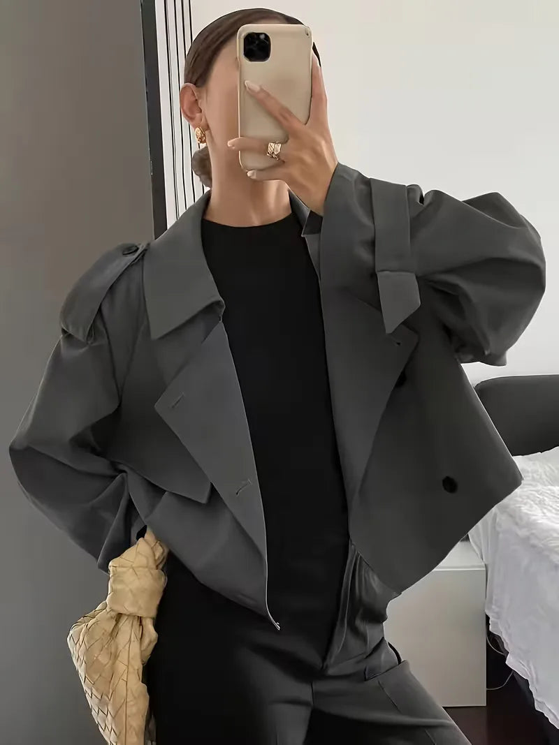 Oversized Fit Trench Coat