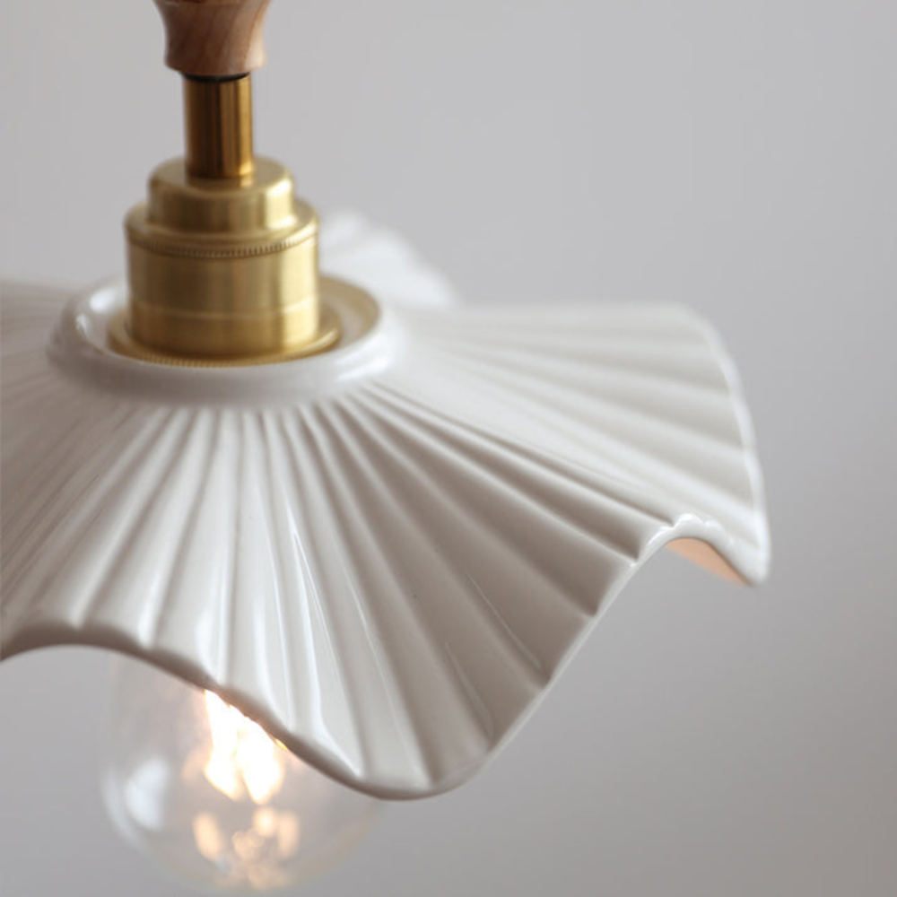 Vintage Pendant Lamp with Elegant Brass Accents