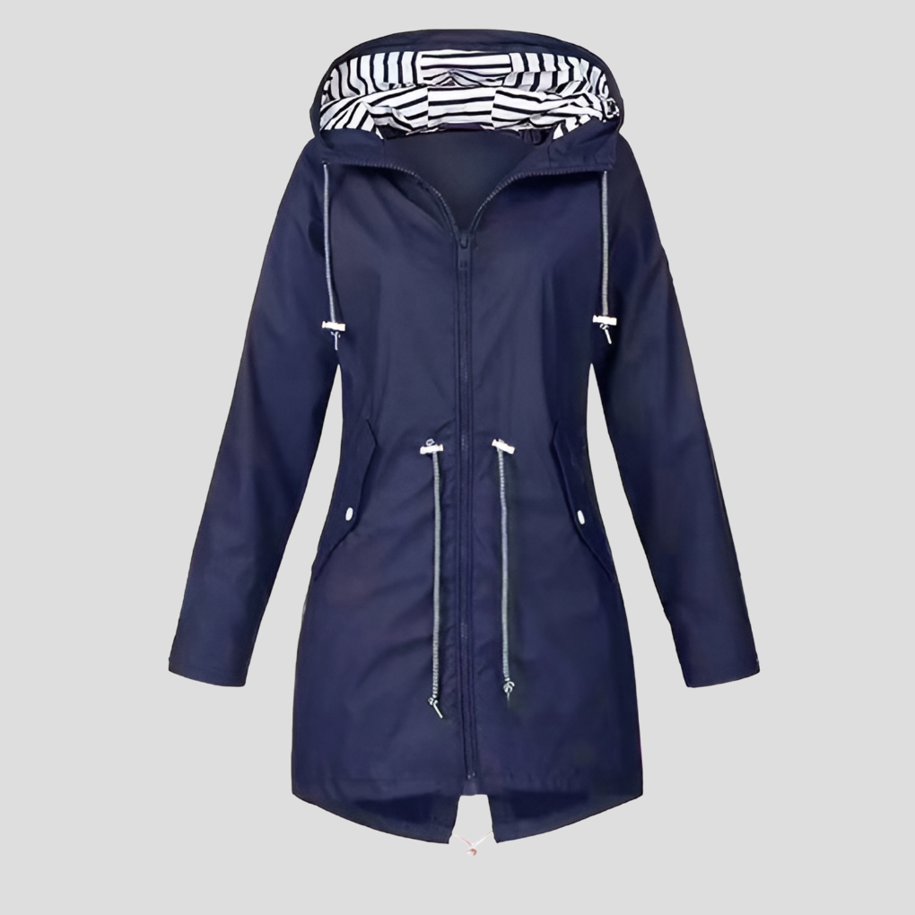 Wasserdichte Damenjacke mit Kapuze