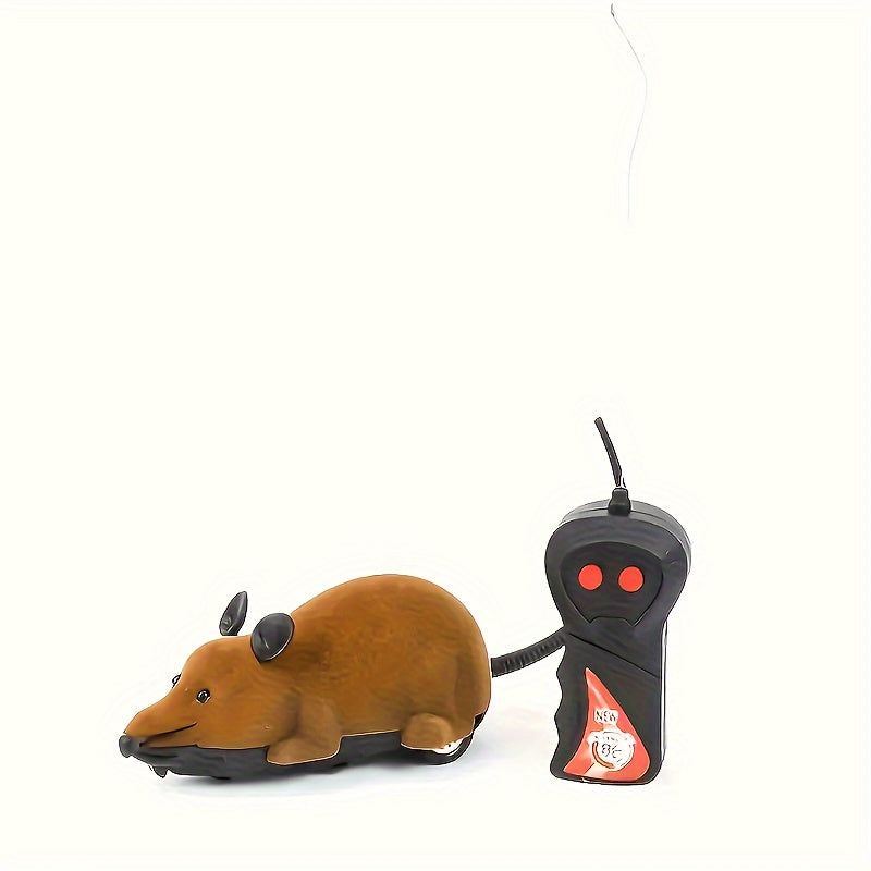 Juguete para gatos con forma de rata y control remoto - ideal para jugar y hacer bromas