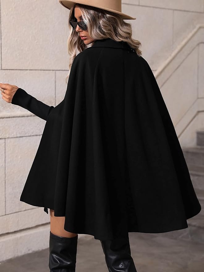 Casaco-capa elegante para mulher