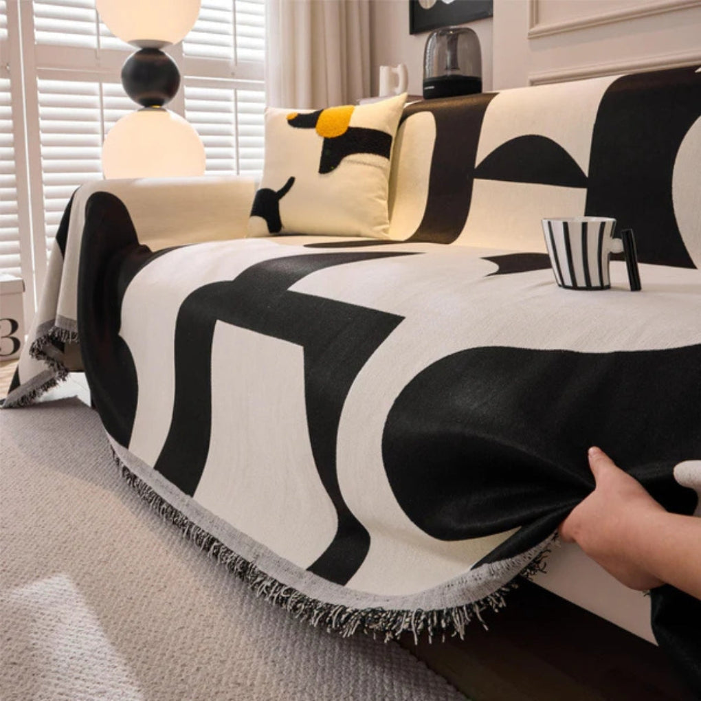 Modern Geometric Sofa Cover
