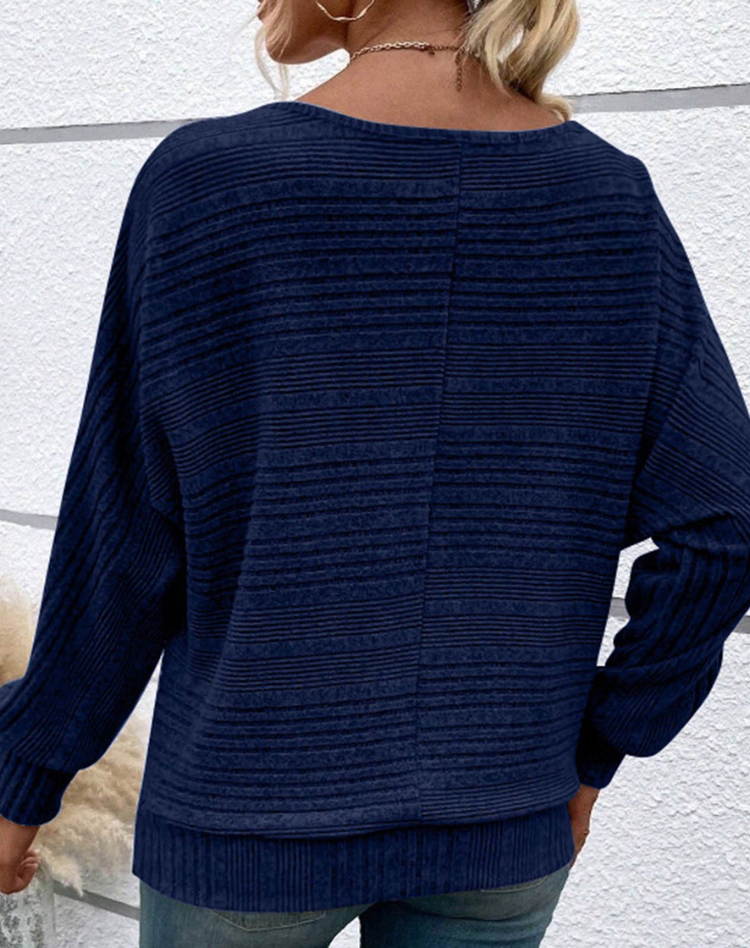 Stylish Knitted Jumper with Openwork Details for Women