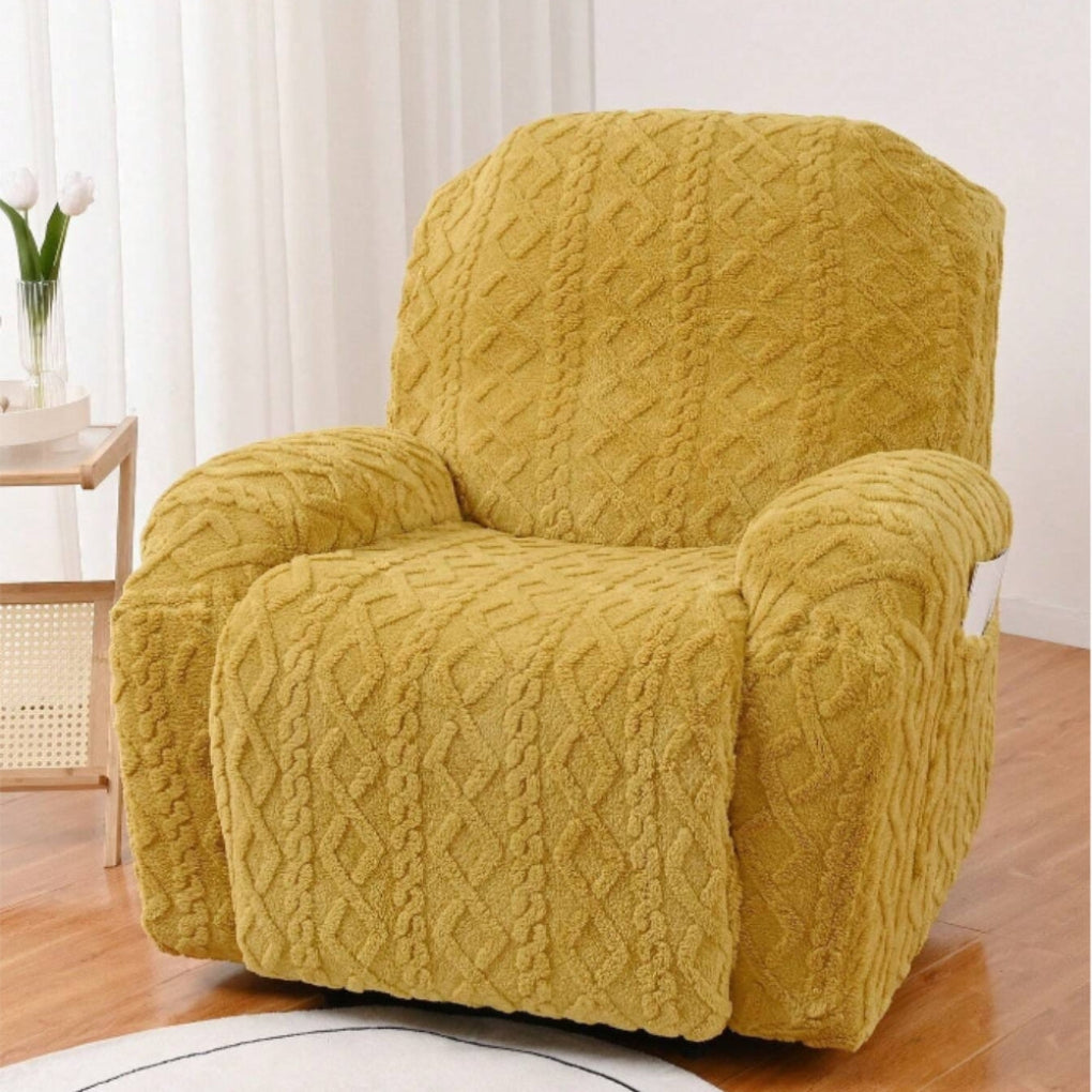 Zachte, antislip winterpluche hoes voor fauteuils