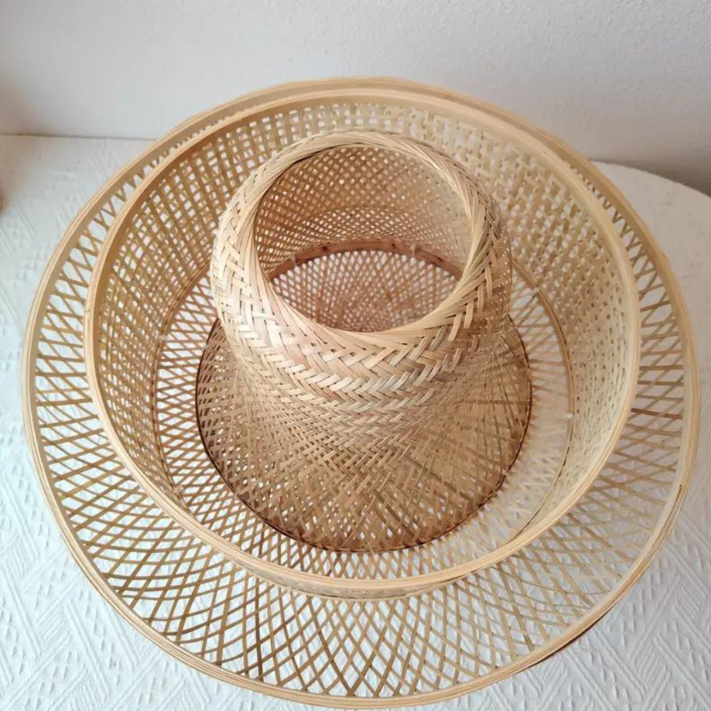 Lámpara colgante Vía Láctea – Diseño art déco de bambú