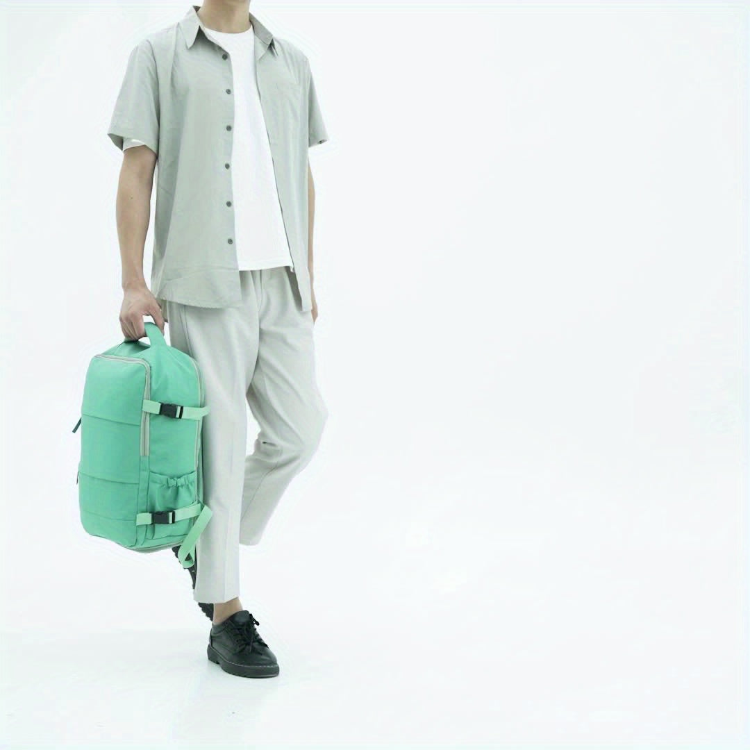 Mochila de viaje con apertura de 180° y compartimento para zapatos