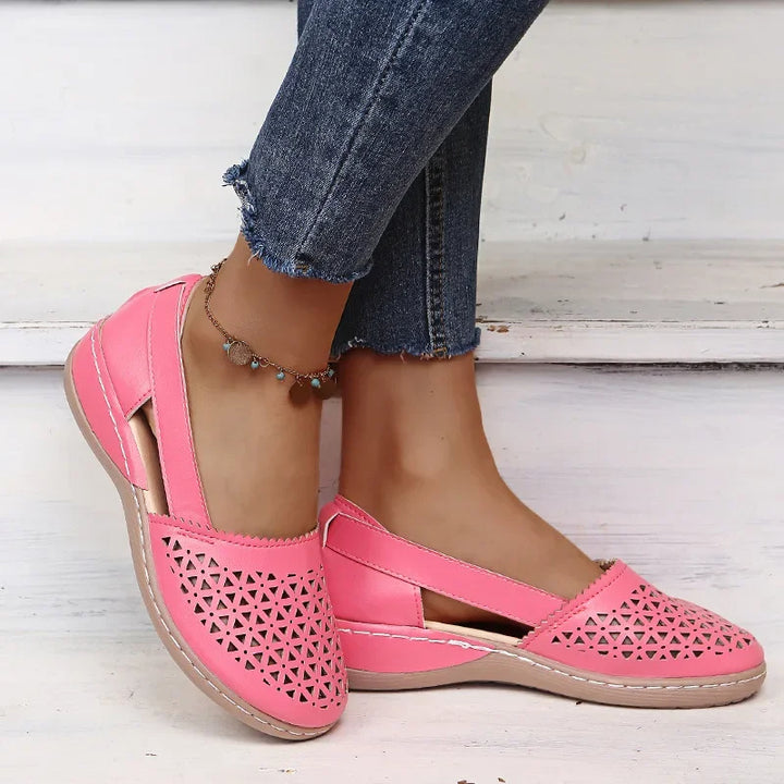Vintage Slip-On Wedge Sandals for Women