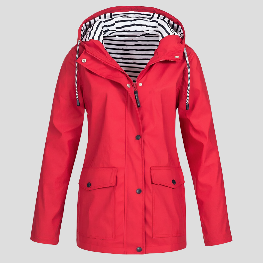 Wasserdichte und winddichte Damenjacke