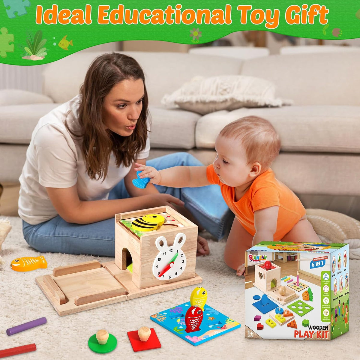 Educational Baby Toy Set - Stimulate Growth and Development