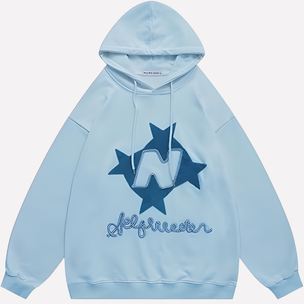 Übergroßer Damen-Hoodie mit Grafikprint