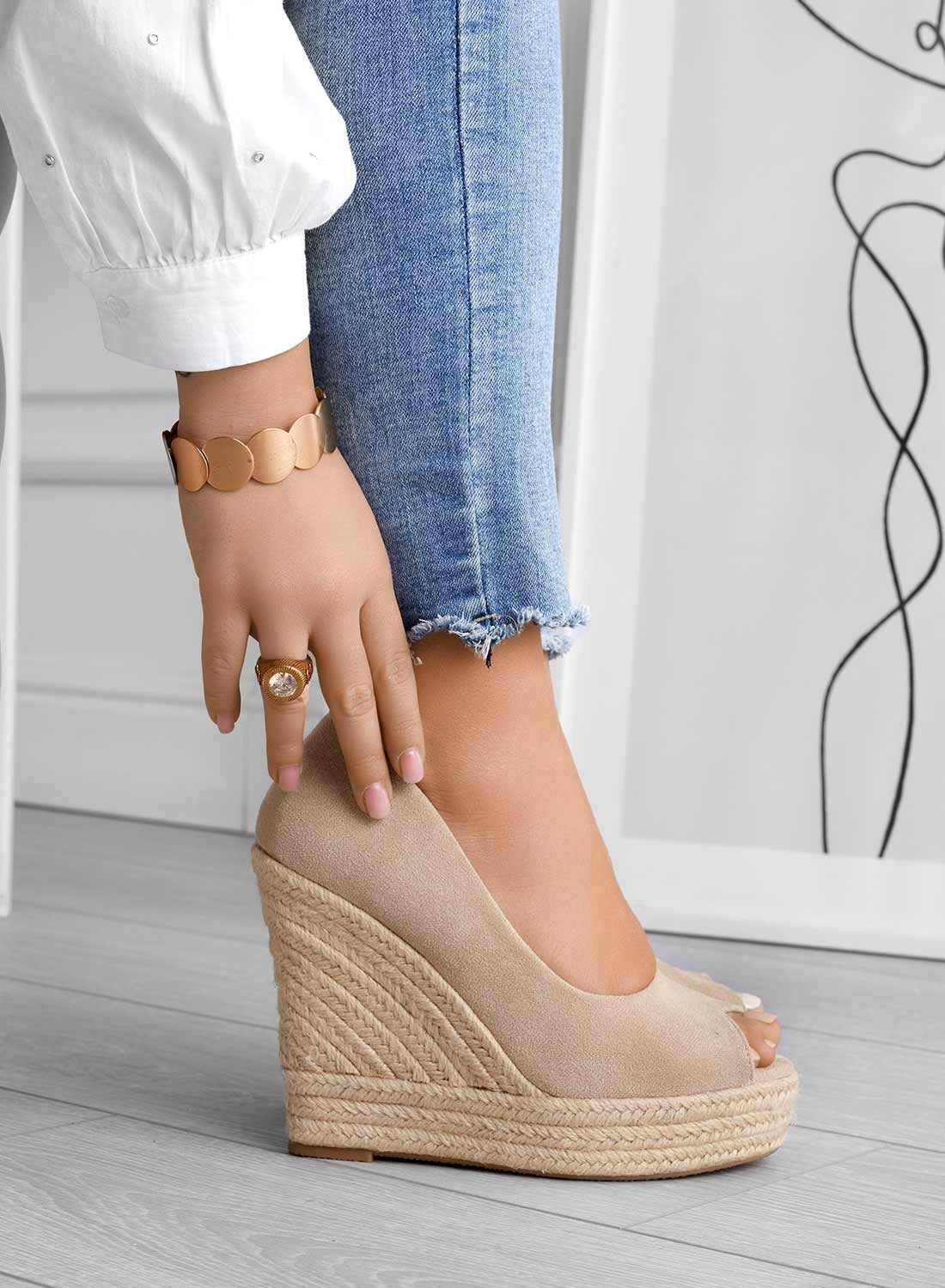 Open-toe wedge sandals for women - Madison