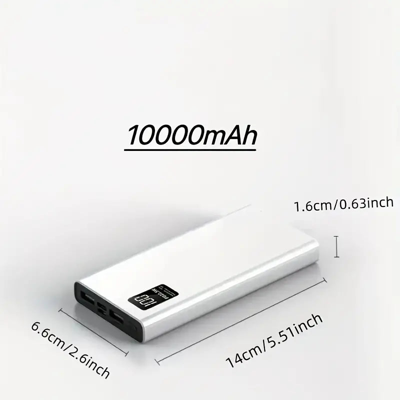 急速充電とデジタルバッテリー残量表示に対応した、大容量モバイルバッテリー