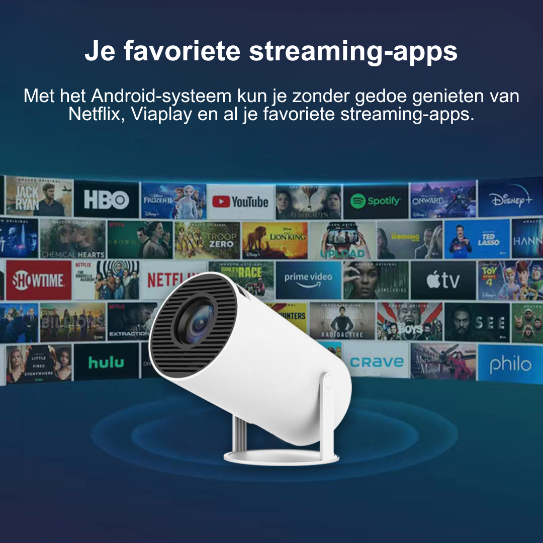 Tragbarer kompakter smarter HD-Projektor