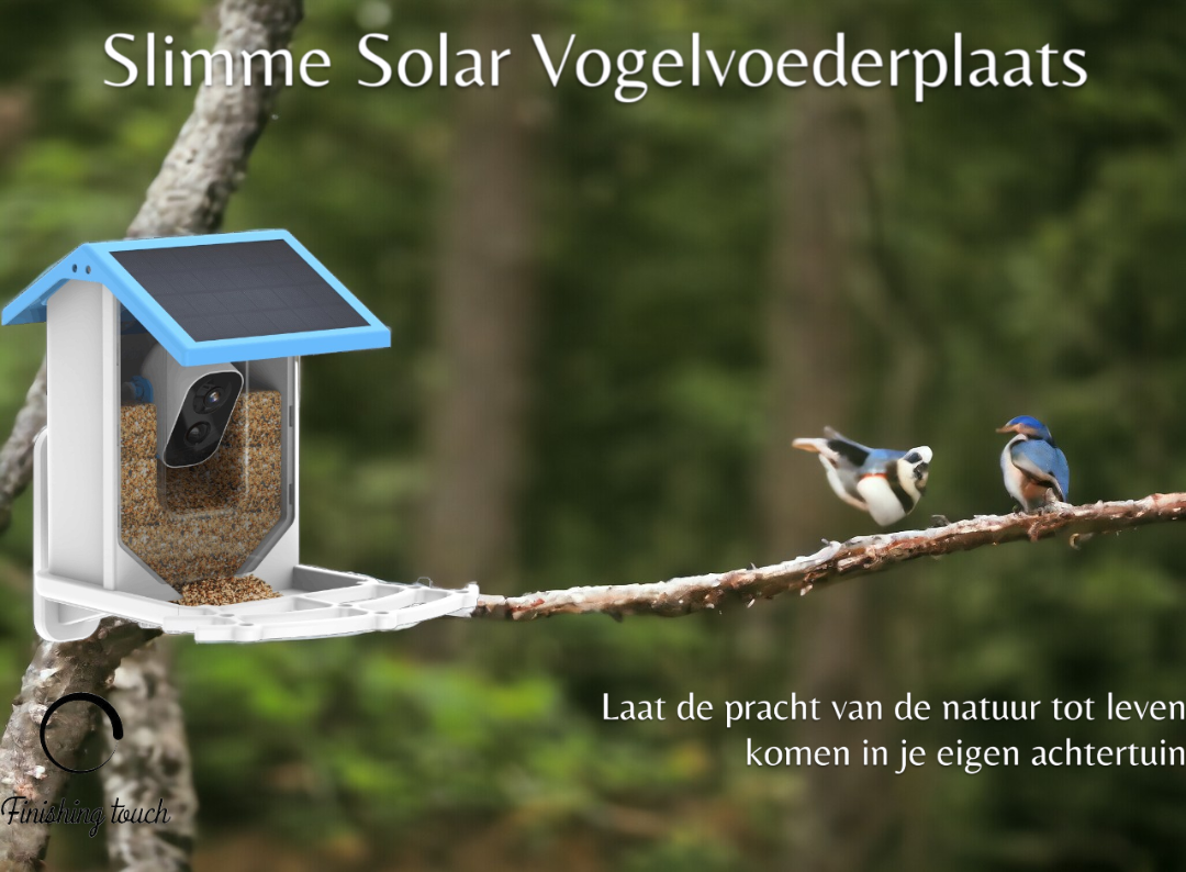 Comedouro Inteligente para Aves com Painel Solar