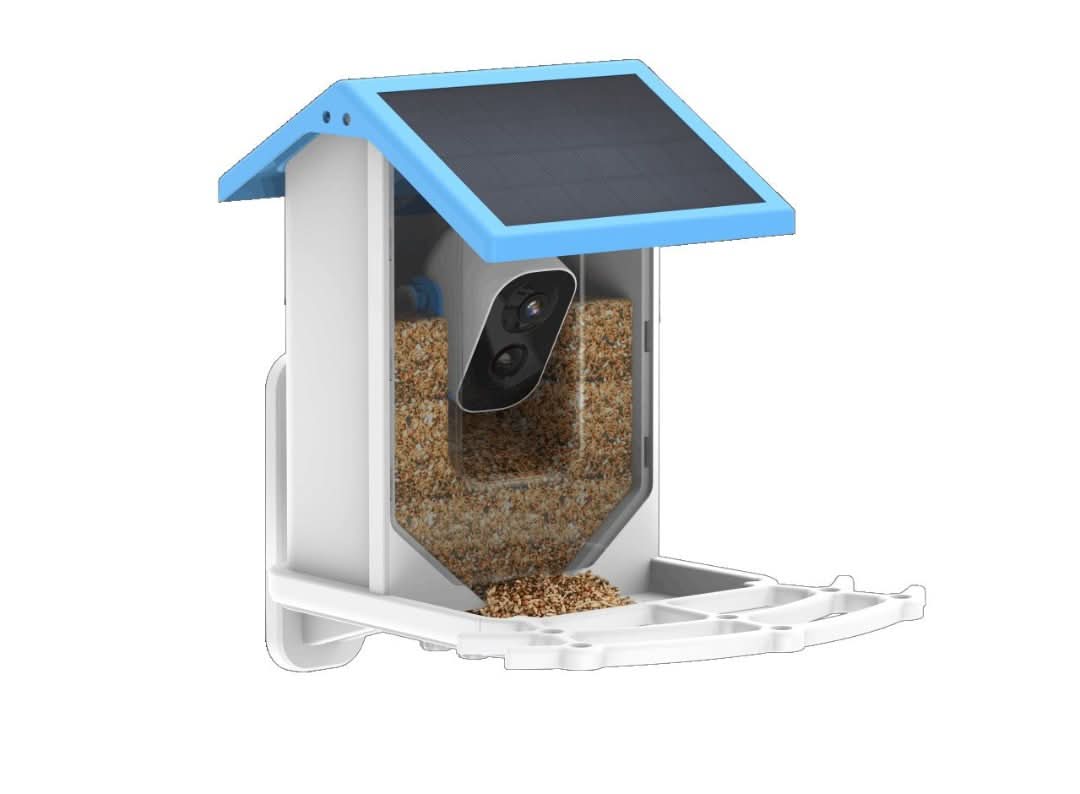Comedouro Inteligente para Aves com Painel Solar